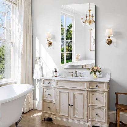 CILIBER Frameless Wall Mirror, HD Shatterproof Vanity Mirror - Image 3
