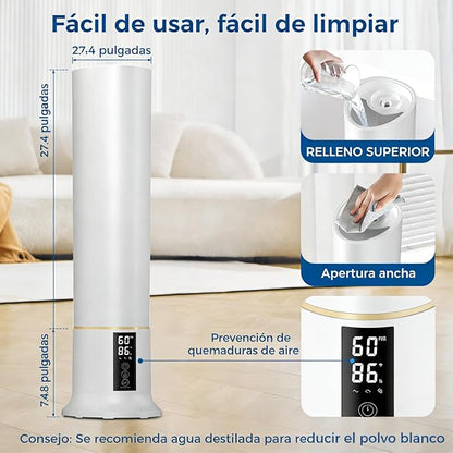 Humidifier Large Room, 2.4Gal Cool Mist Humidifiers - Image 7