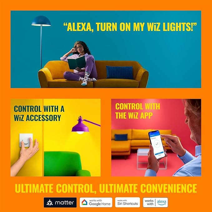 WiZ Connected Smart Light Bulbs, Sunset to Sunrise Automation + Motion - Image 5