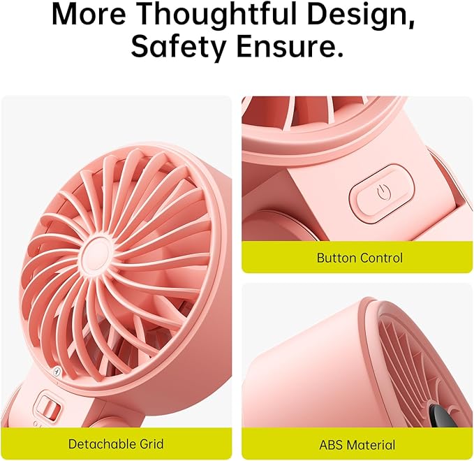 JISULIFE Handheld Fan Life7 – Ultimate Flexibility: High-Power Motor, LED - Image 9