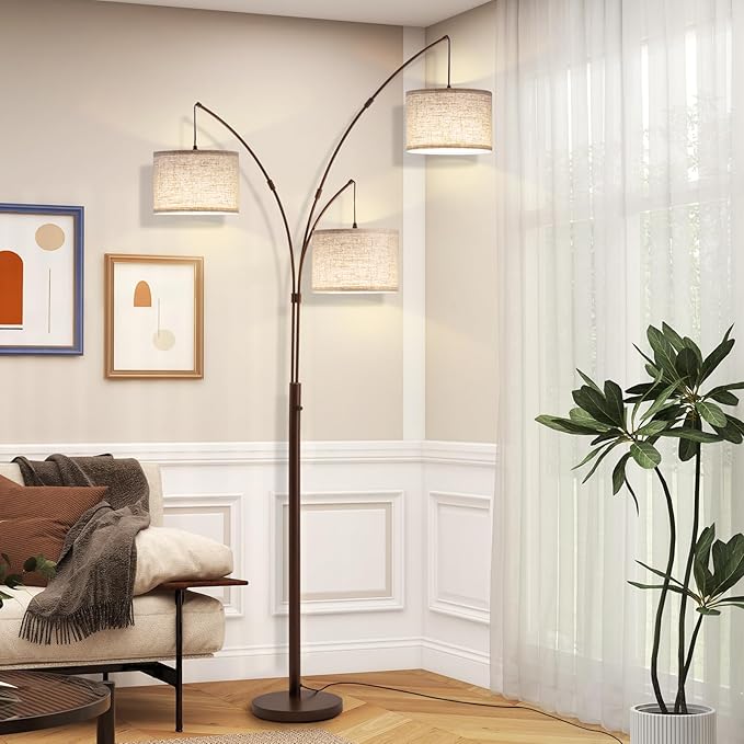 Fansdrick 3 Light Arc Floor Lamps - Image 2