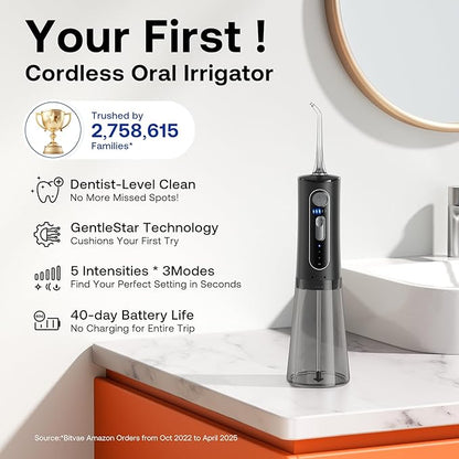 Bitvae Water Dental Flosser for Teeth, Cordless Water Teeth Cleaner Picks - Image 2