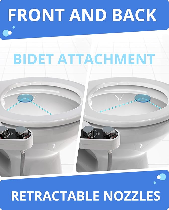 CLEAR REAR Bidet Attachment for Toilet Seat - Image 9
