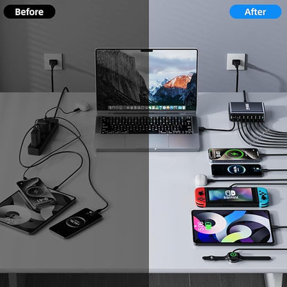 500W Fast Charging 8 Port USB C Charger Block - Image 6