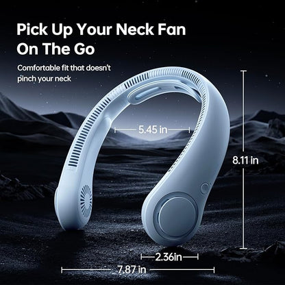 JISULIFE Portable Neck Fan Upgraded, Neckbrace Personal Hands Free, 5 Speed - Image 5