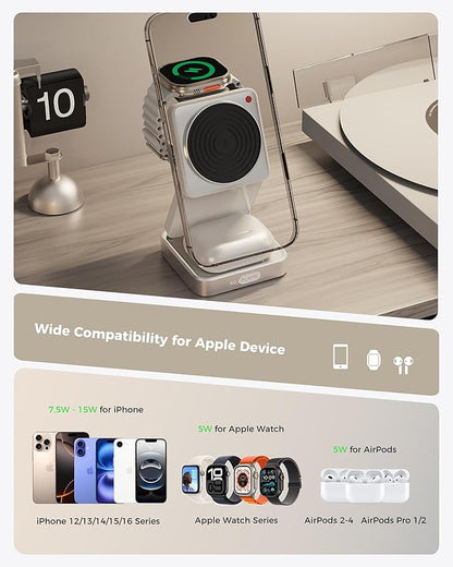 SoFlame 3 in 1 Magnetic Wireless Charging Station - Image 7