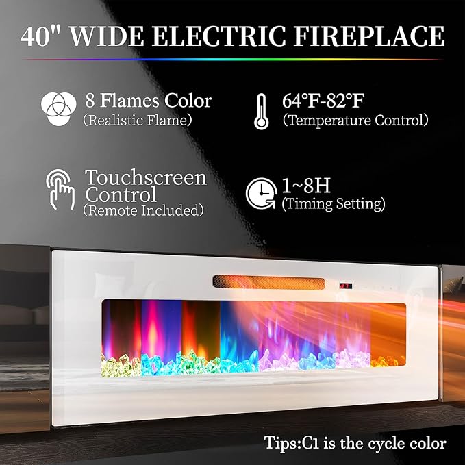 AMERLIFE Fireplace TV Stand - Image 2