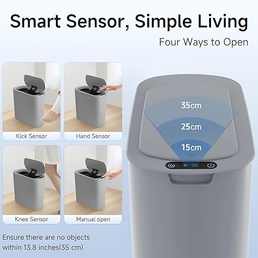 TIPGO Automatic Motion Sensor Bathroom Trash Can - Image 4