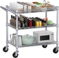 WDT 990Lbs Capacity Heavy Duty Rolling Utility Cart, NSF Rolling Carts by WDT