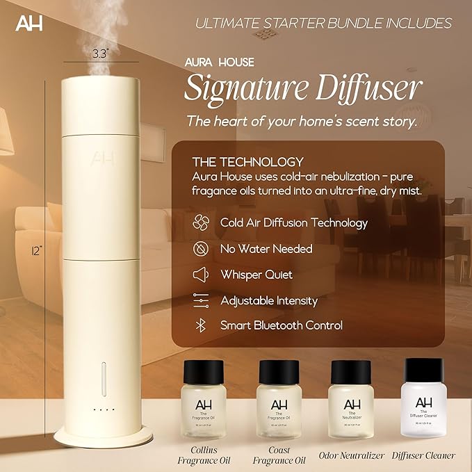 Aura House Ultimate Diffuser Kit – Smart Bluetooth Cold-Air Diffuser - Image 2