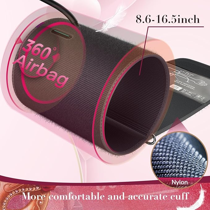 Meraw Blood Pressure Monitor Home Use, Blood Pressure Cuff Digital Arm - Image 3