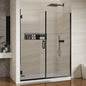 Pivot Swing Shower Door, Adjustable Width 58.9-60" W x 74" H Semi-Frameless by ViivppaiShowerDoors
