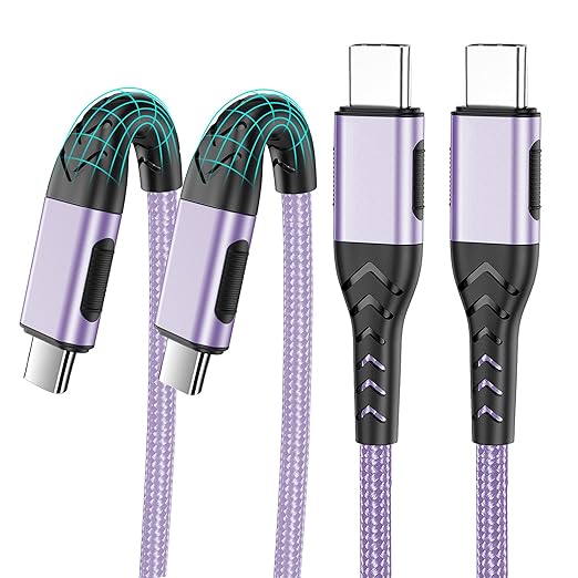 Durcord USB C to USB C Cable, Type C to Type C Charger Braided USB Cable by Durcord