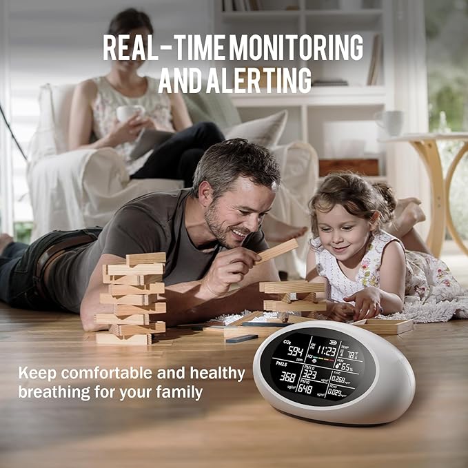 18 in 1 Air Quality Monitor Indoor, Portable CO2 Detector - Image 3