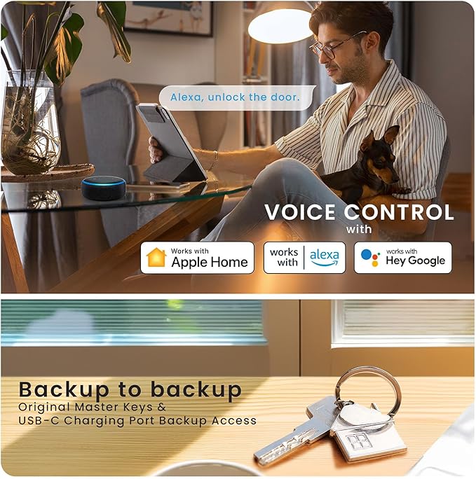Lockly Visage Zeno Series Smart Lock, Facial Recognition & Fingerprint Keyless - Image 10
