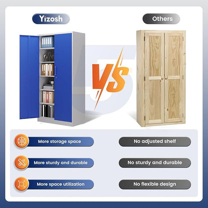 Yizosh Metal Garage Storage Cabinet - Image 8