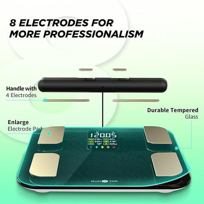 RunStar Scale for Body Weight, 8 Electrodes High Accurate Rechargeable - Image 3