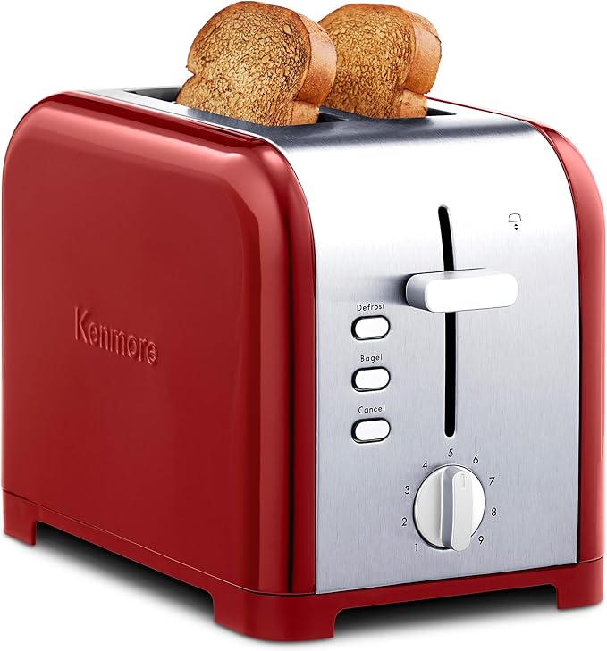 Koolatron Kenmore 2-Slice Toaster, Stainless Steel, by Koolatron