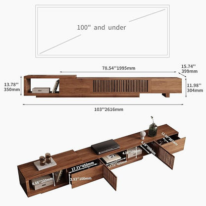 gaoyangjiaju Mid-Century Modern Expandable Coffee Table & TV Stand Set - Image 2