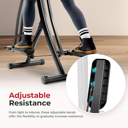 Sunny Health & Fitness Foldable Air Walk Elliptical, SunnyFit App via Bluetooth - Image 3