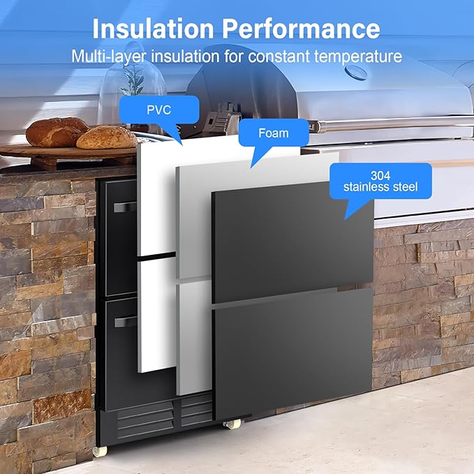 24 Inch Outdoor Refrigerator for Patio - Image 6
