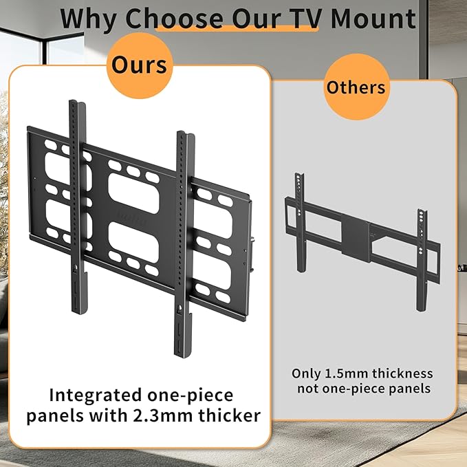 unho Heavy TV Wall Mount for 55 65 75 85 86 95 98 100 Inch TVs up to 264 lbs - Image 5