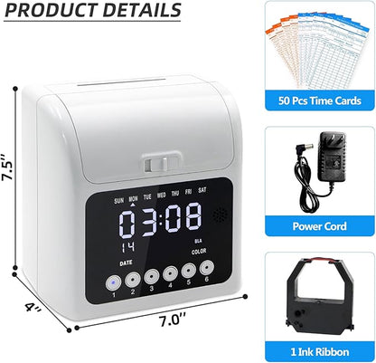 Time Clock with Passcode, Auto-Align Time Clocks - Image 4