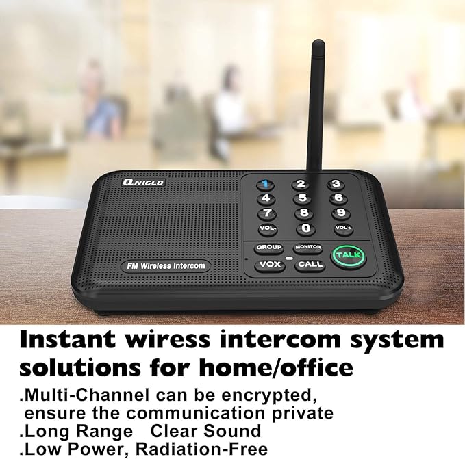Intercoms Wireless for Home, 5280 Feet Long Range Wireless Intercom System for - Image 2