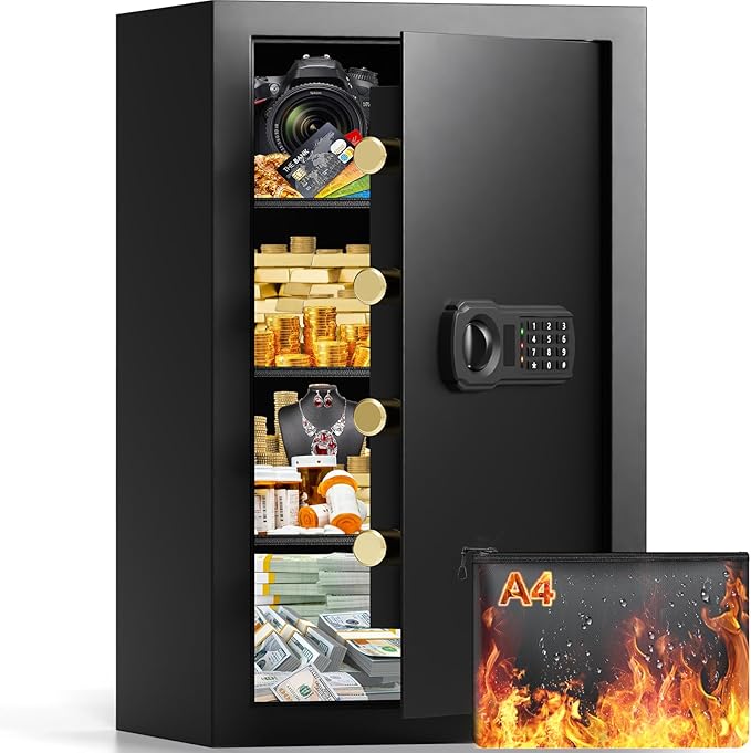 27.56"H Large Safe Box for Home & Office, 6.1 cu ft Anti-Theft Safety Box by GHJGAGE
