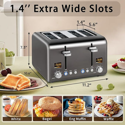SEEDEEM 4 Slice Stainless Toaster - Image 2