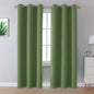 Dualife Sage Green Blackout Curtains 84 Inches Long by DUALIFE