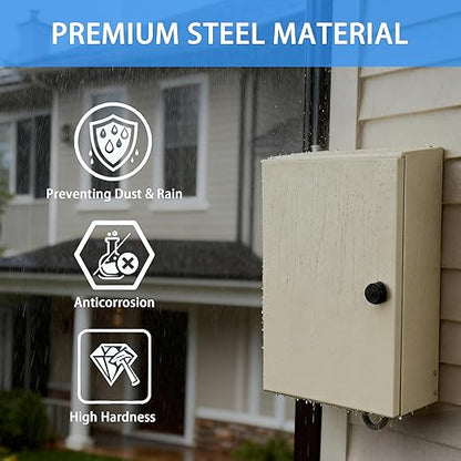 Carbon Steel Enclosure, IP66 Waterproof & Dustproof Electrical Metal Box - Image 3