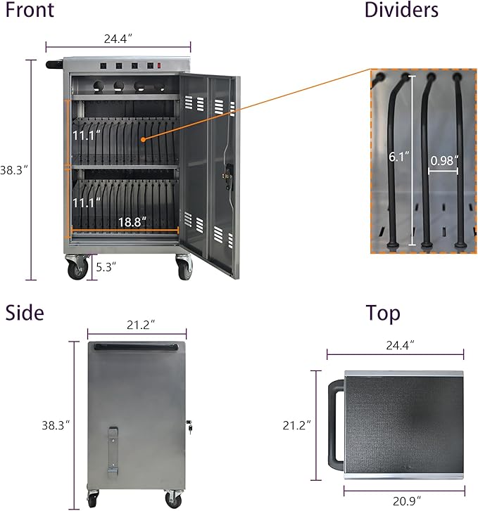 Thetilsy 35 Device Mobile Charging Station - Image 6