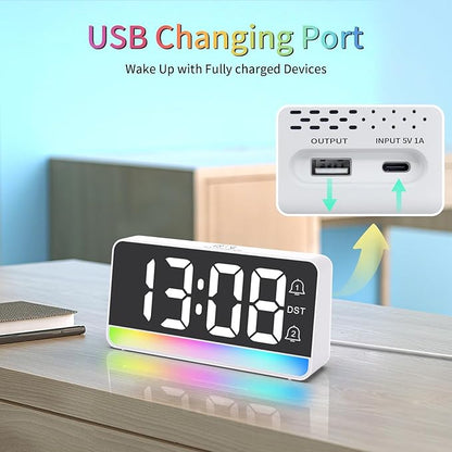 Alarm Clocks for Bedrooms, Digital Bedside Clock - Image 6
