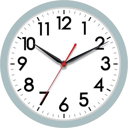 AKCISOT Wall Clock, Modern Small Wall Clocks Battery Operated 10 Inch, Silent by Akcisot