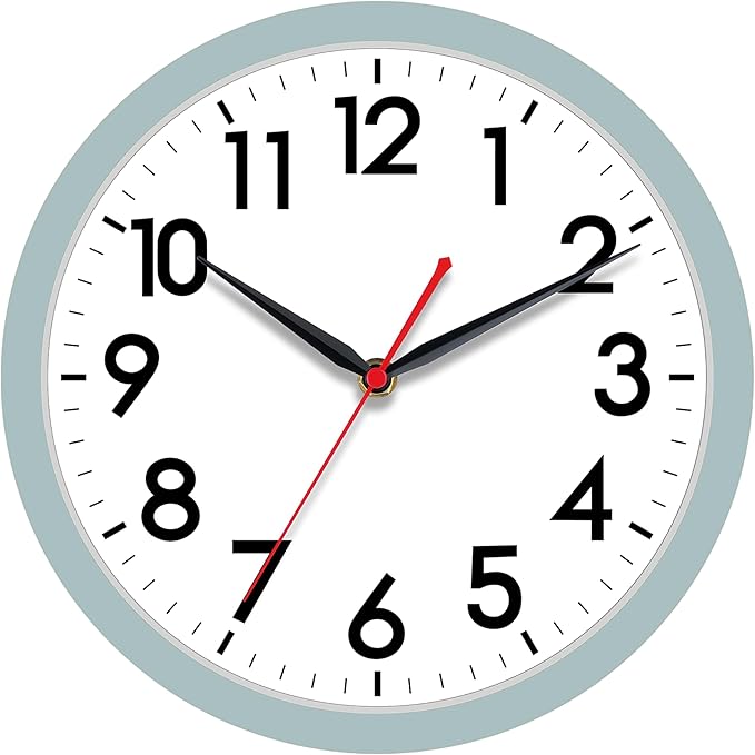 AKCISOT Wall Clock, Modern Small Wall Clocks Battery Operated 12 Inch, Silent by Akcisot