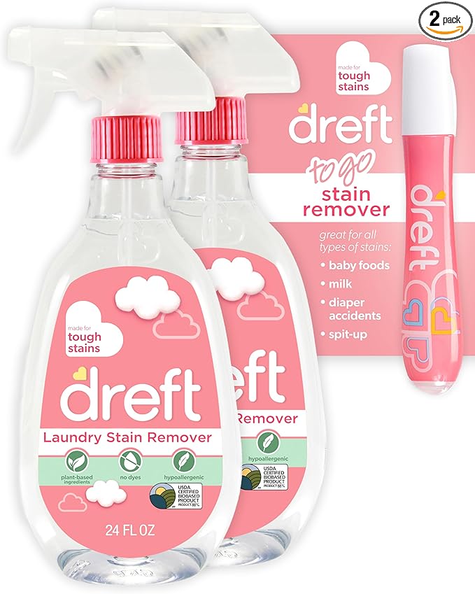 Dreft Stain Remover for Baby Clothes and Hypoallergenic Baby Stain Remover by Dreft