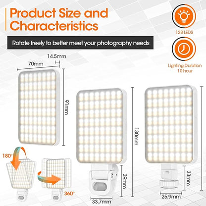 JINGCOOL Magnetic Selfie Light, Portable Phone Light Clip, Rechargeable Ring - Image 6