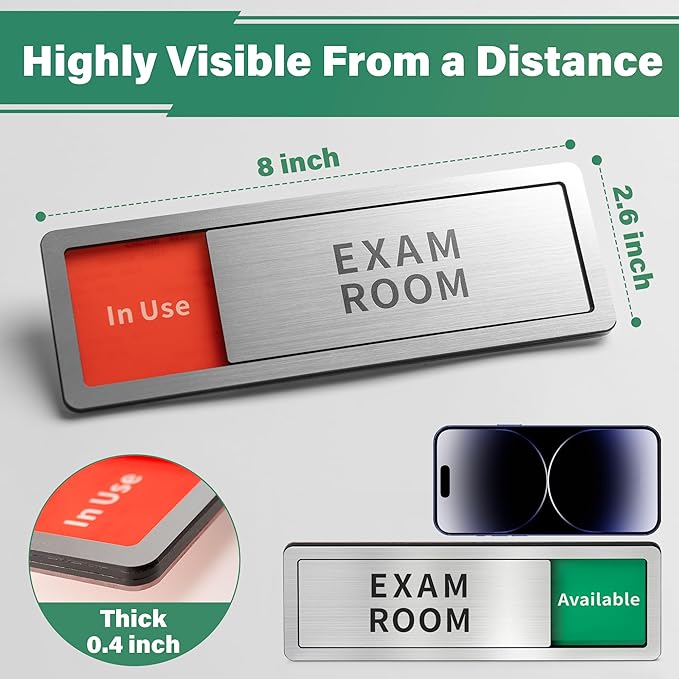 Exam Room Door Sign, Do Not Disturb- In Use/Available Slider Signs - Image 2
