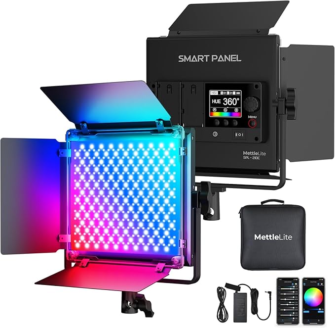 Mettlelite SPL210C RGB LED Video Light by Mettlelite