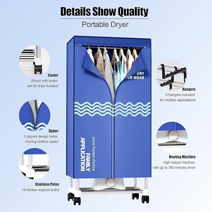 Clothes Dryer, Portable Drying Machine - Image 5