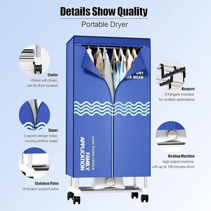 Clothes Dryer, Portable Drying Machine - Image 5