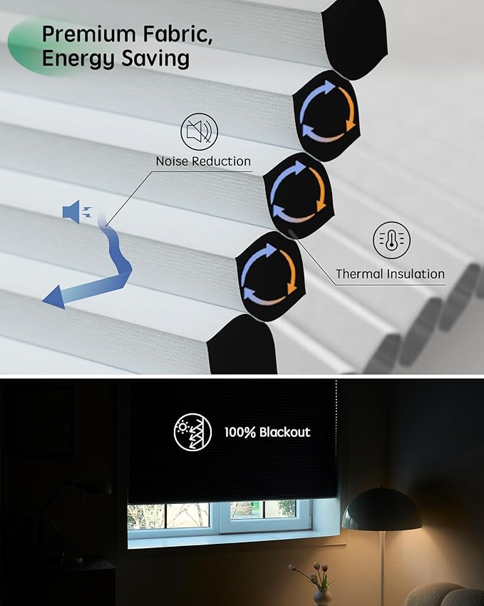 Yoolax Smart Blinds, Motorized Cellular Shades Compatible - Image 3