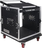 Sound Town Enhanced 1/2" Plywood 10U PA DJ Pro Audio Rack/Road ATA Case by SOUNDTOWN