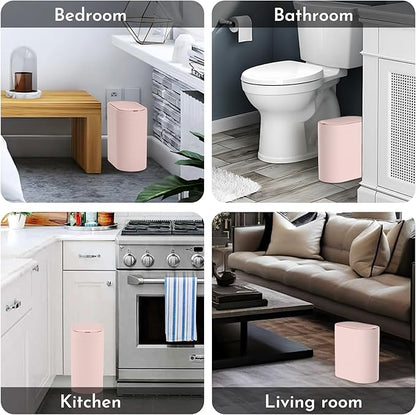 Bathroom Trash Can with Lid 2 Gallon Slim Motion Sensor Garbage Can Narrow - Image 7