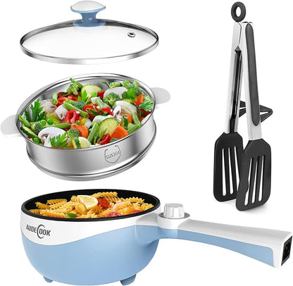 Audecook Hot Pot Electric, 1.7L Mini Electric Skillet Portable Nonstick Sauté by Audecook