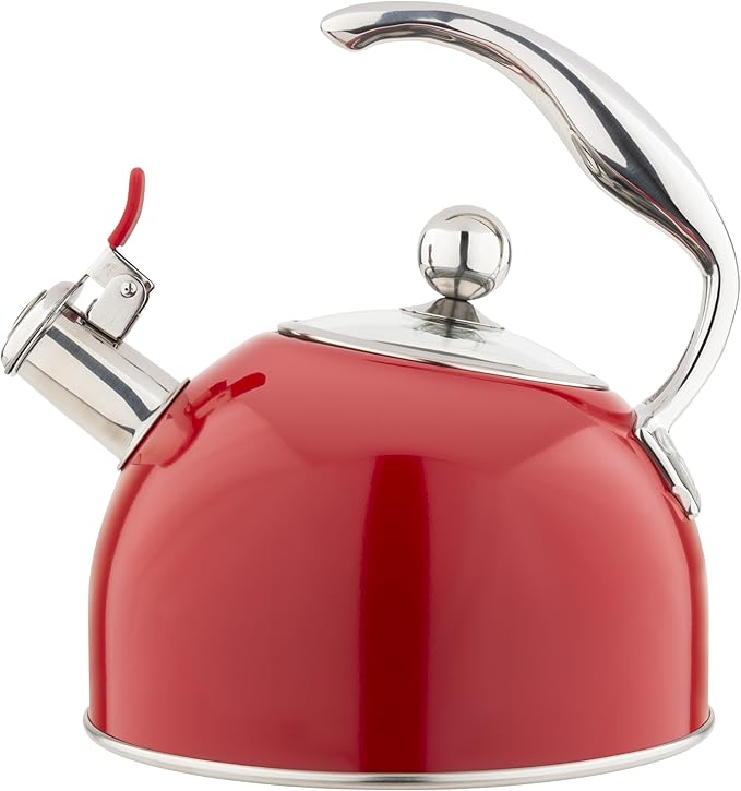 Viking 3-Ply Stainless Steel Tea Kettle, 2.6 Quart Stovetop Hot Water Pot by VikingCulinary