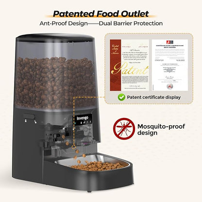 Automatic Cat Feeder with App Control, 5L Food Dispenser - Image 4
