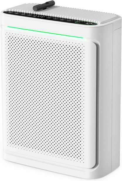 voopnu air purifiers for home with air quality, main product view