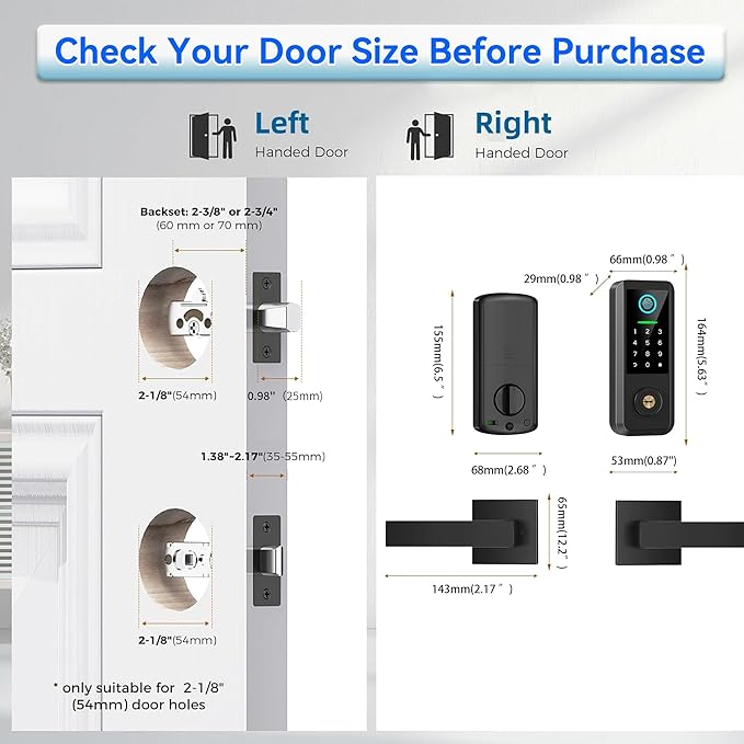 Yosimika Keyless Entry Door Lock - Image 7